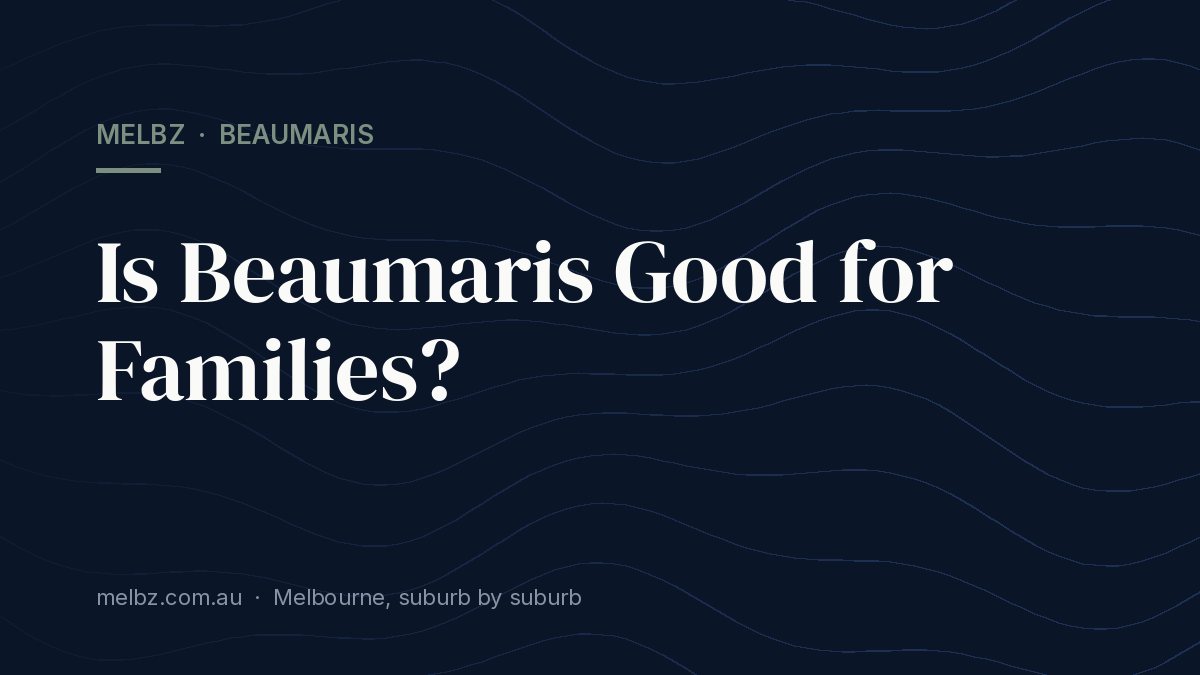 Title card: Is Beaumaris Good for Families?