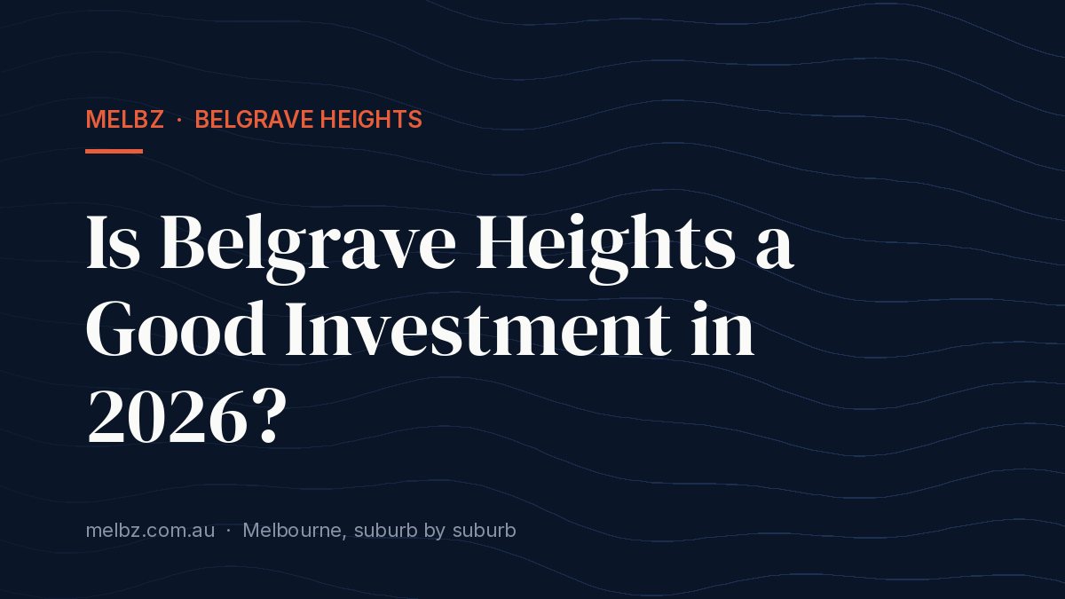 Title card: Is Belgrave Heights a Good Investment in 2026?