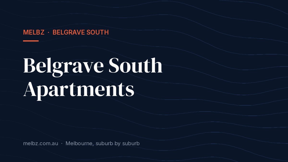 Title card: Belgrave South Apartments
