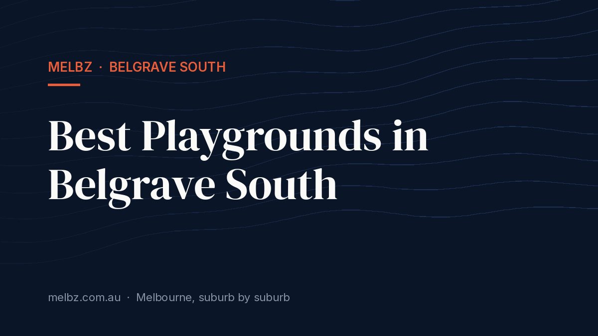 Title card: Best Playgrounds in Belgrave South