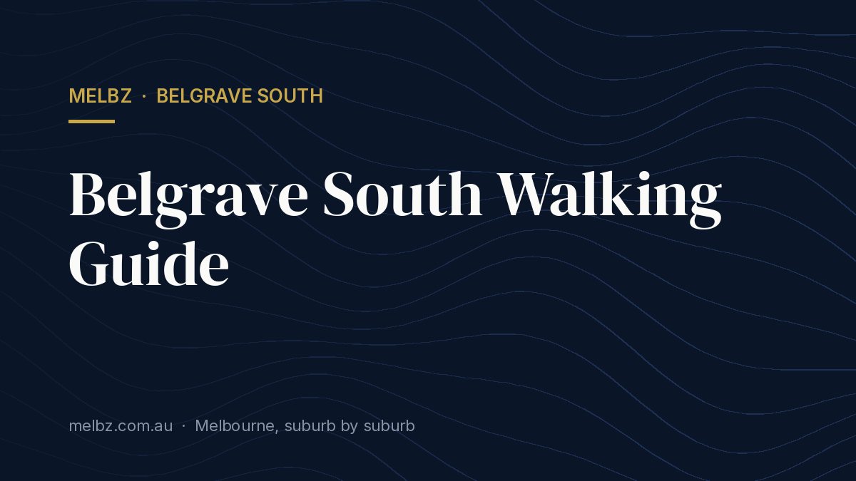 Title card: Belgrave South Walking Guide