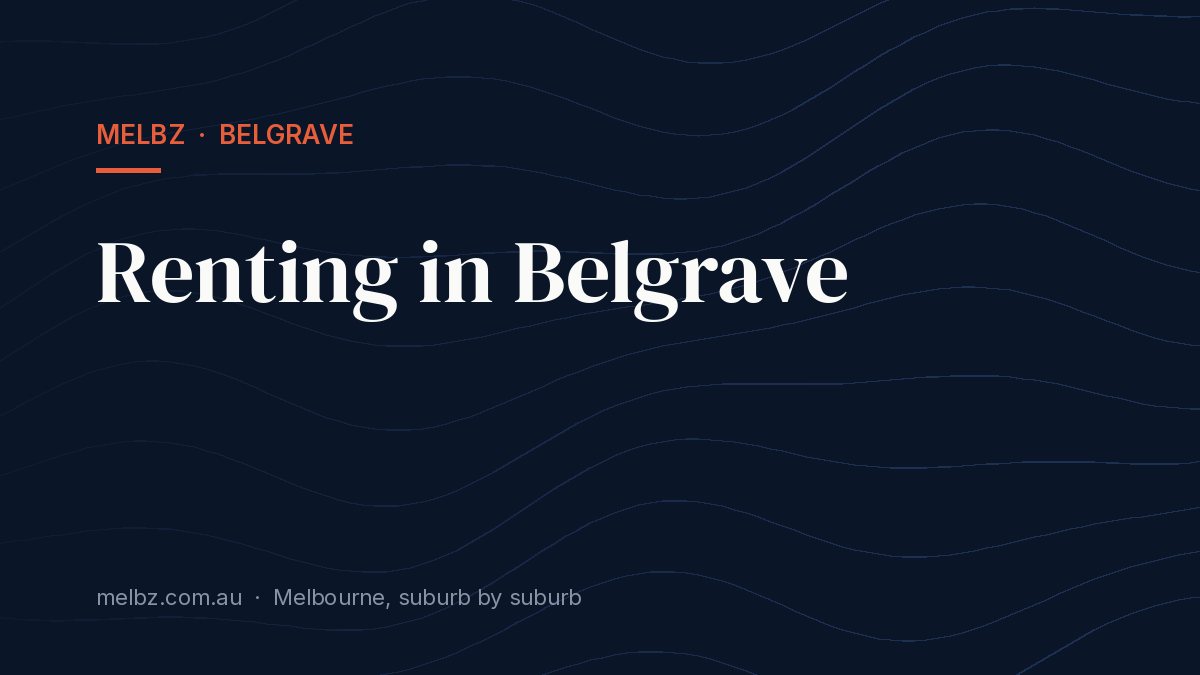 Title card: Renting in Belgrave
