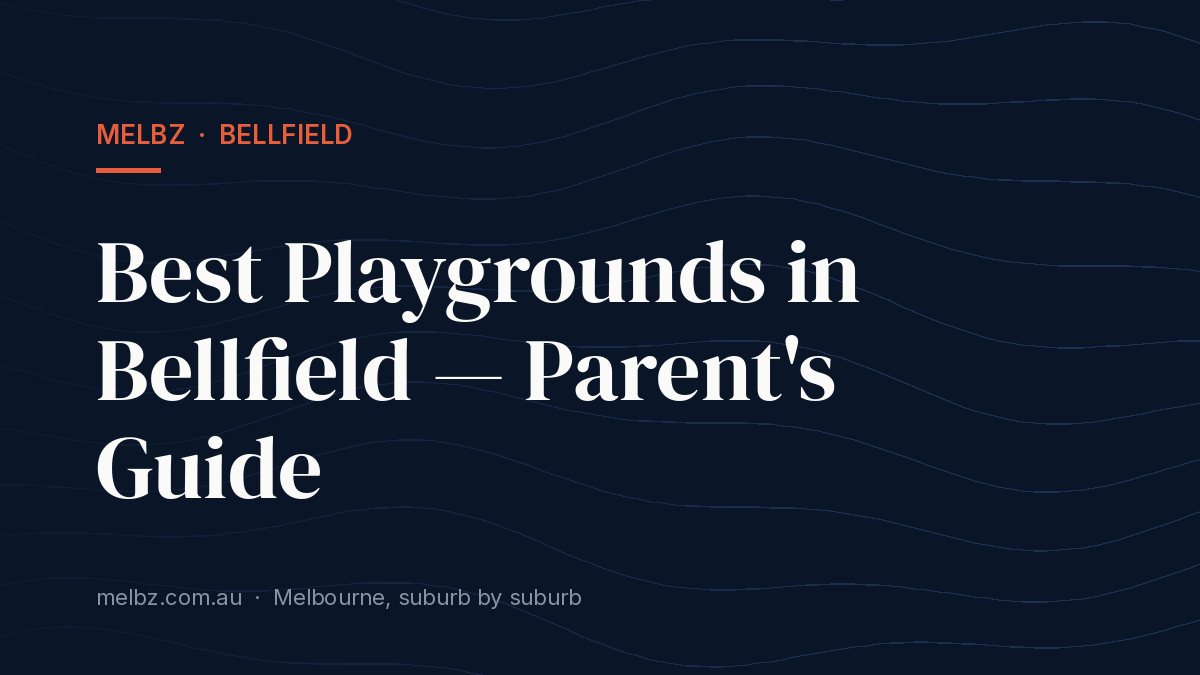 Title card: Best Playgrounds in Bellfield — Parent's Guide
