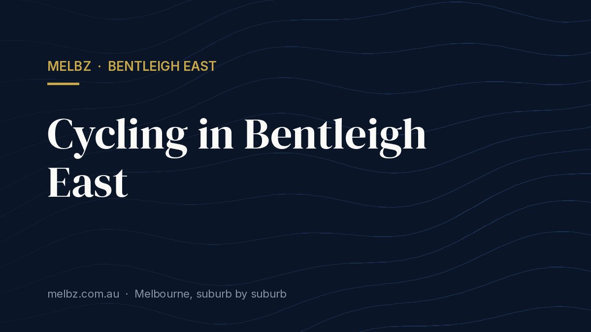 Title card: Cycling in Bentleigh East