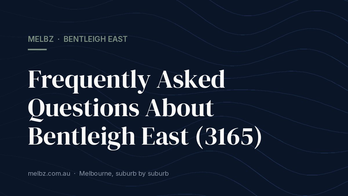 Is Bentleigh East Good for Retirees?