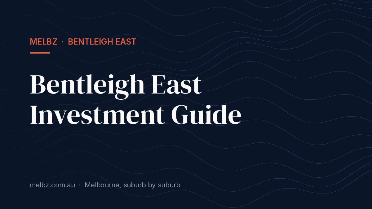 Title card: Bentleigh East Investment Guide