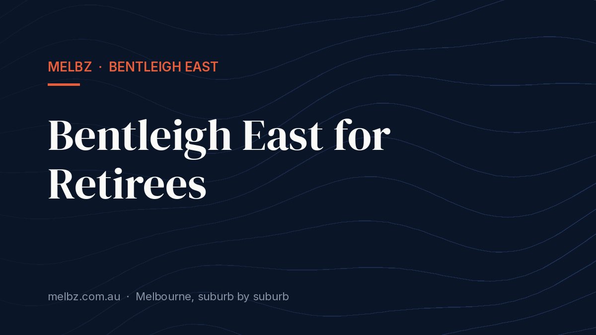 Title card: Bentleigh East for Retirees