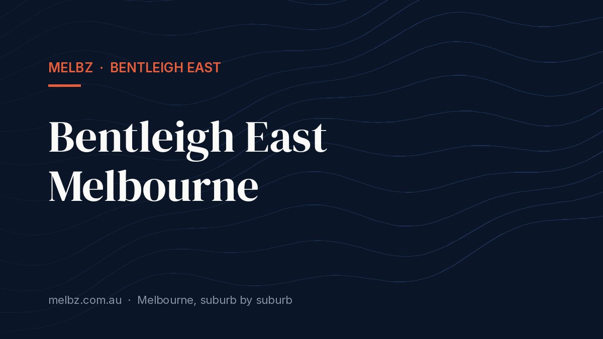 Title card: Bentleigh East Melbourne