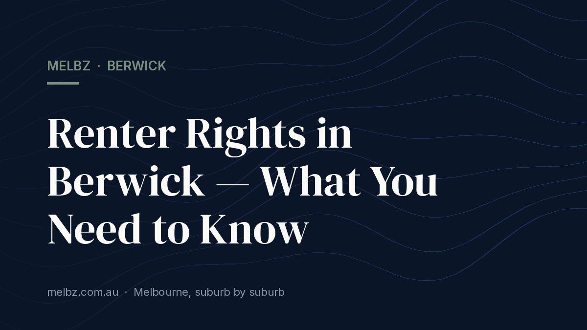 Title card: Renter Rights in Berwick — What You Need to Know