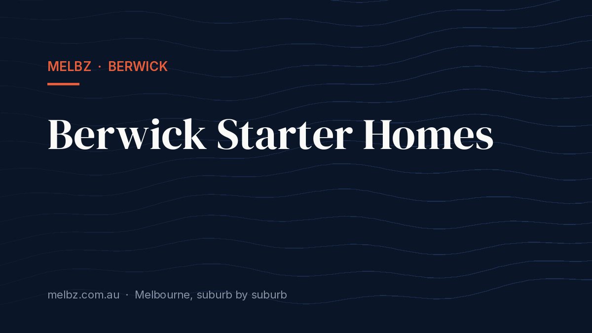 Title card: Berwick Starter Homes