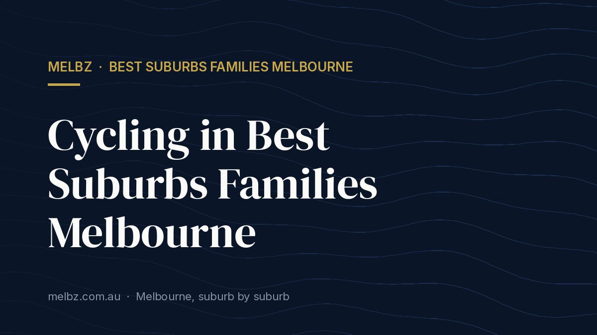 Title card: Cycling in Best Suburbs Families Melbourne