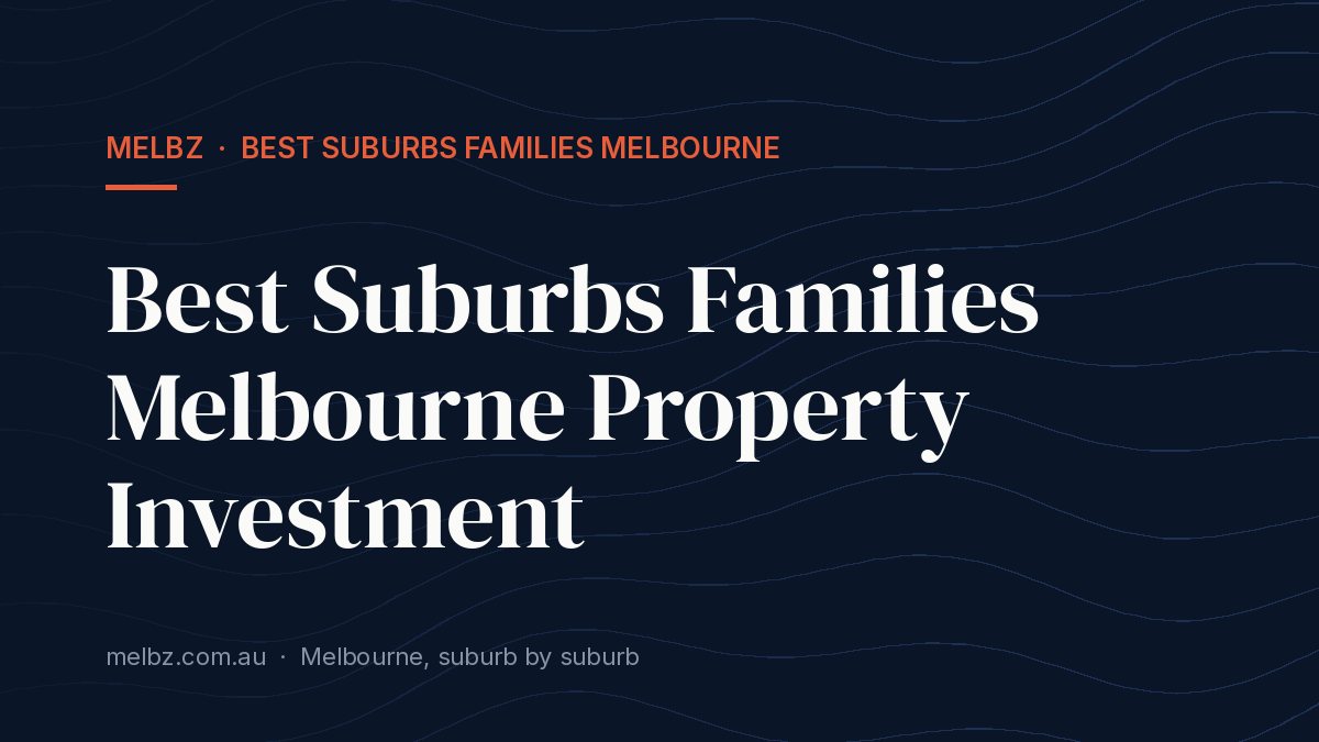 Title card: Best Suburbs Families Melbourne Property Investment