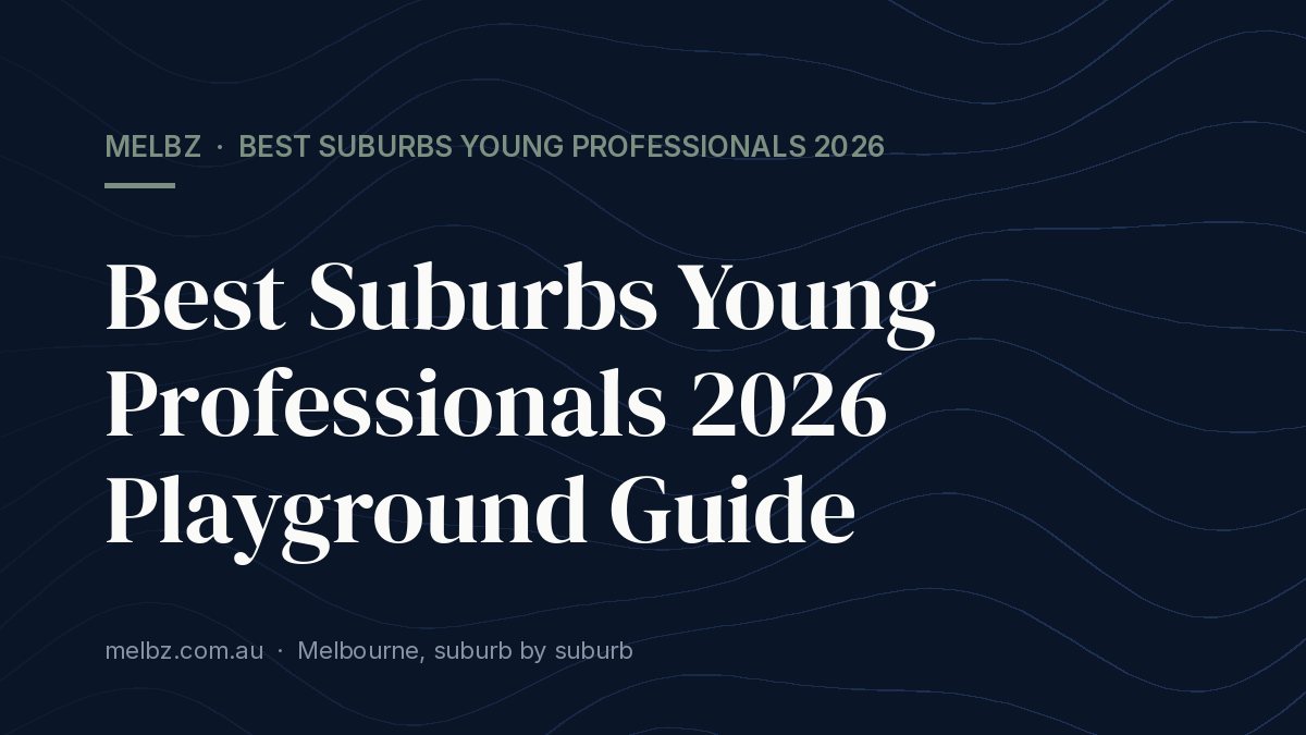 Title card: Best Suburbs Young Professionals 2026 Playground Guide