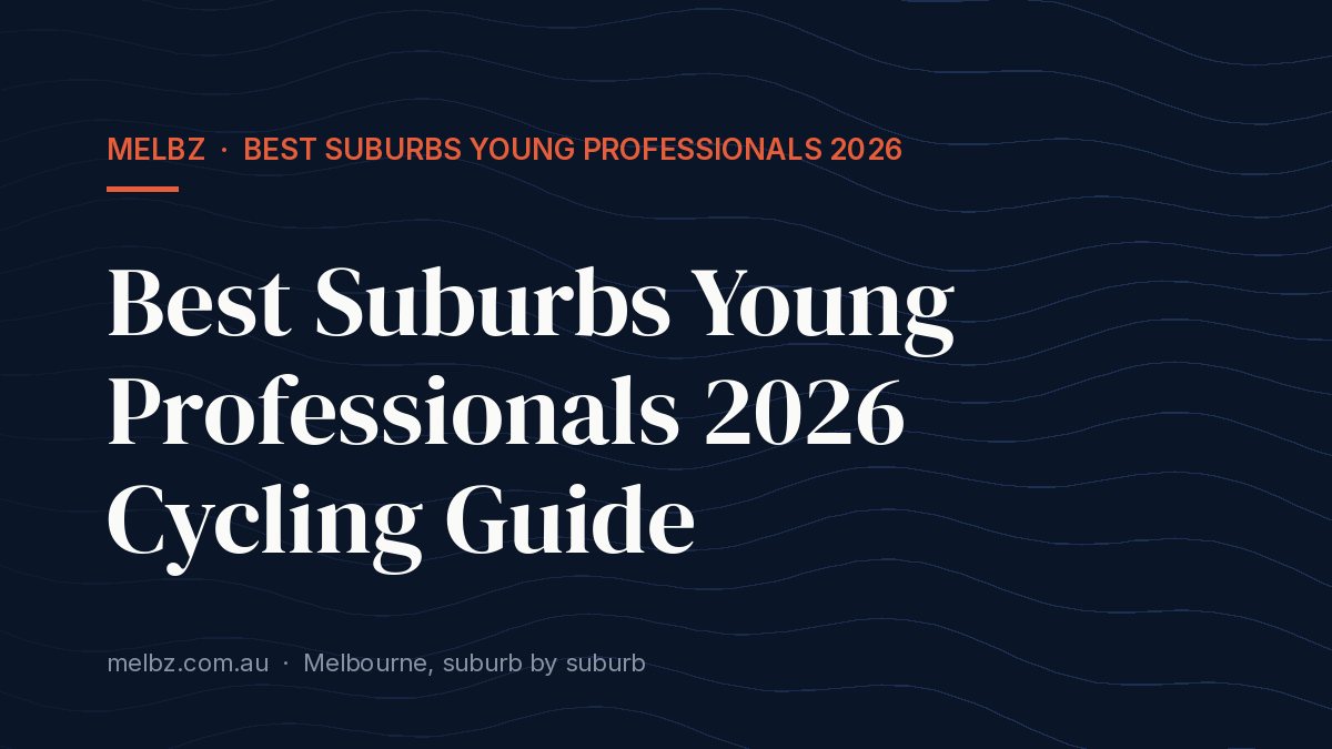 Title card: Best Suburbs Young Professionals 2026 Cycling Guide