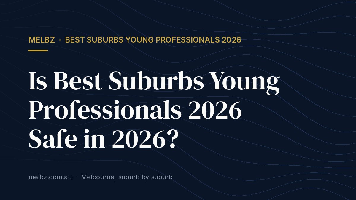 Title card: Is Best Suburbs Young Professionals 2026 Safe in 2026?