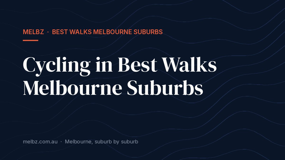 Title card: Cycling in Best Walks Melbourne Suburbs