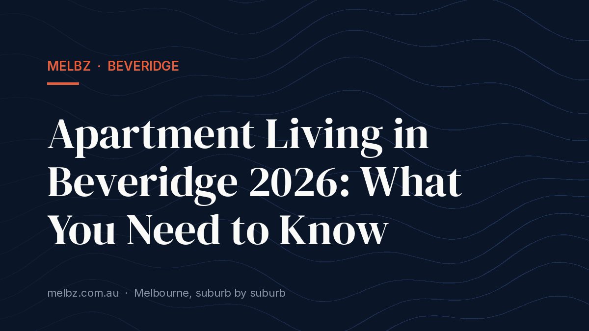 Title card: Apartment Living in Beveridge 2026: What You Need to Know