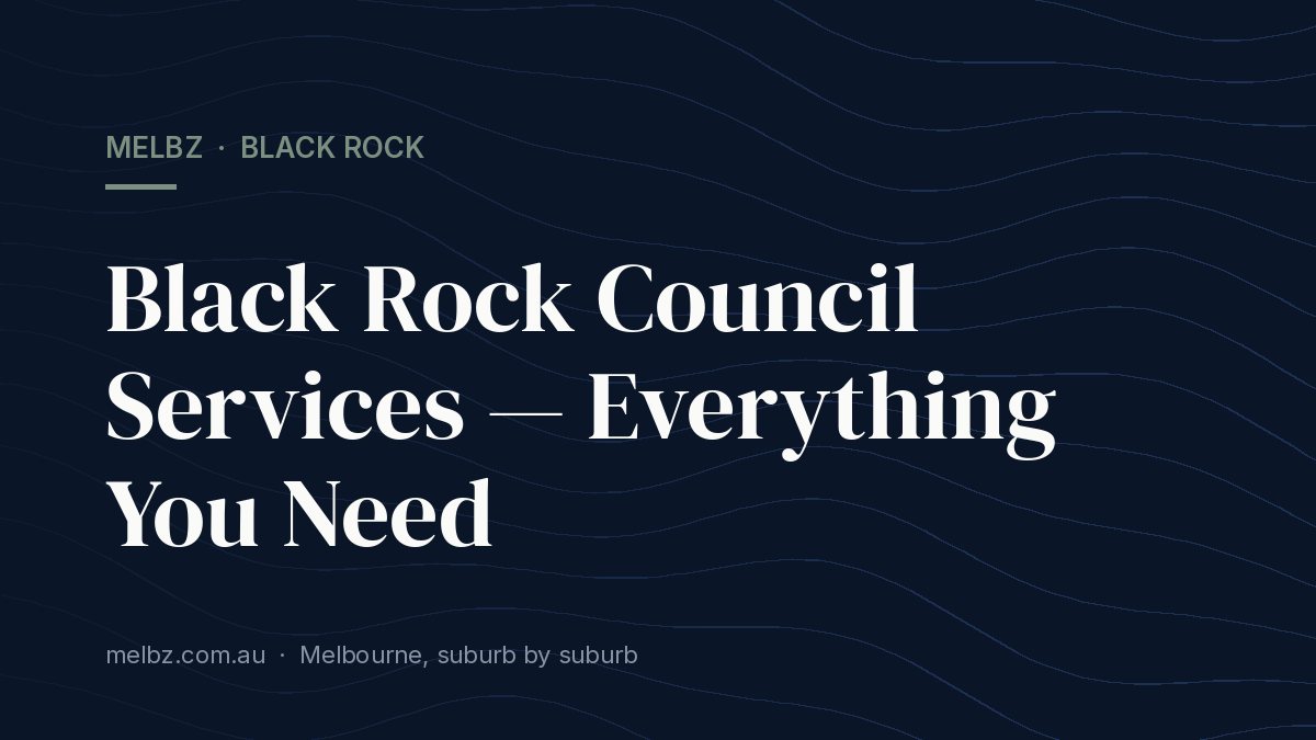 Title card: Black Rock Council Services — Everything You Need