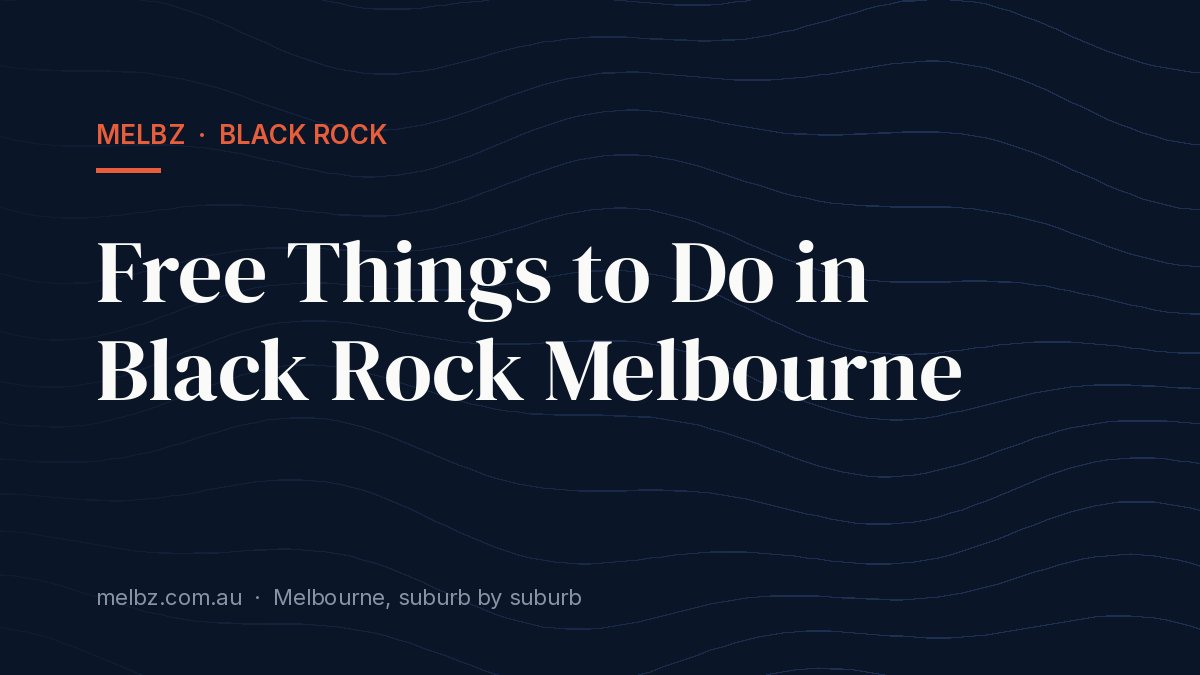 Title card: Free Things to Do in Black Rock Melbourne