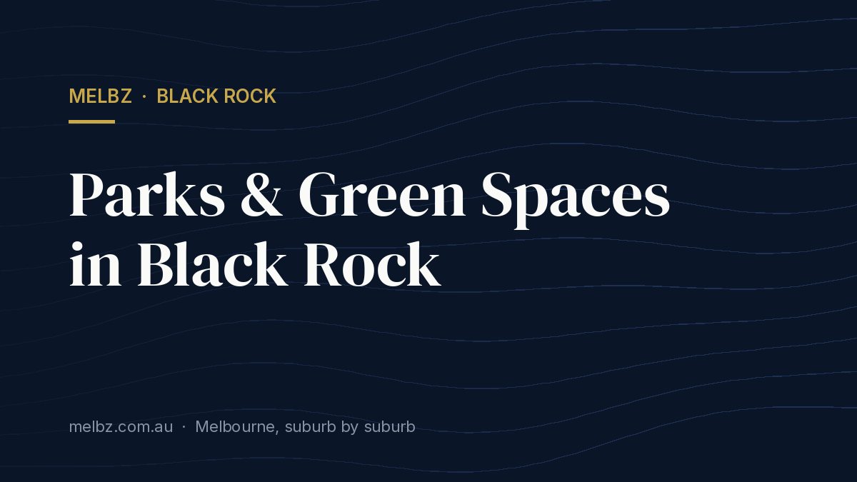 Title card: Parks & Green Spaces in Black Rock