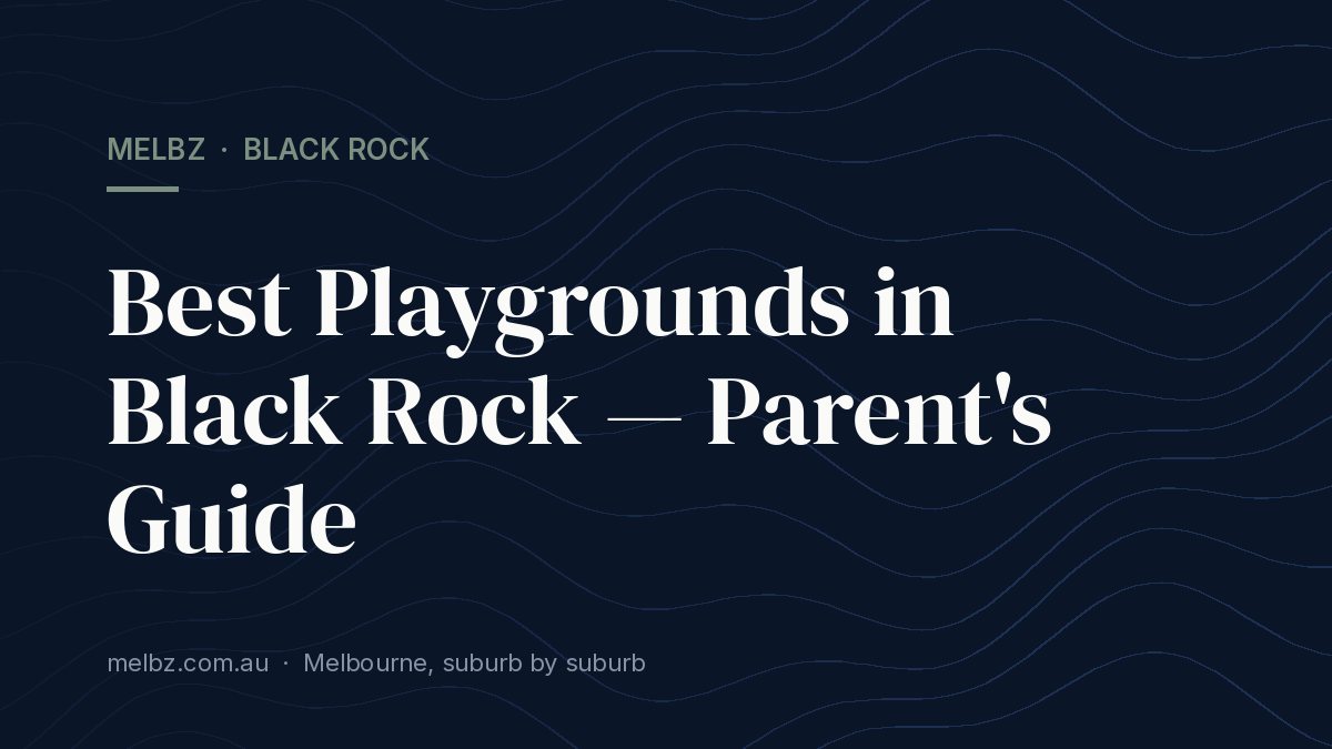 Title card: Best Playgrounds in Black Rock — Parent's Guide