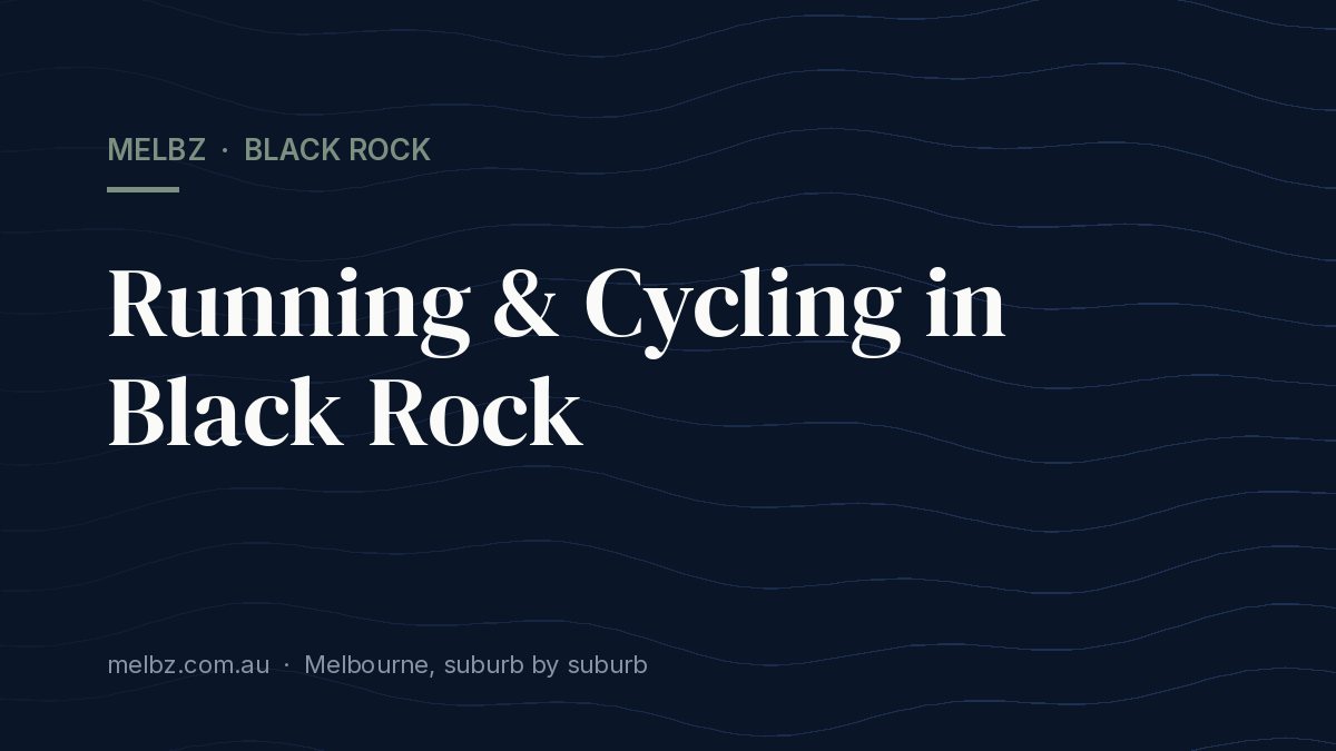 Title card: Running & Cycling in Black Rock