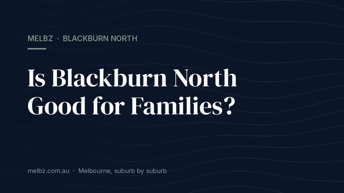 Title card: Is Blackburn North Good for Families?
