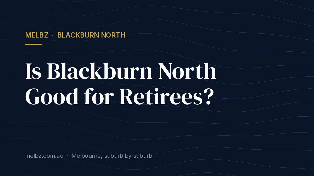Title card: Is Blackburn North Good for Retirees?