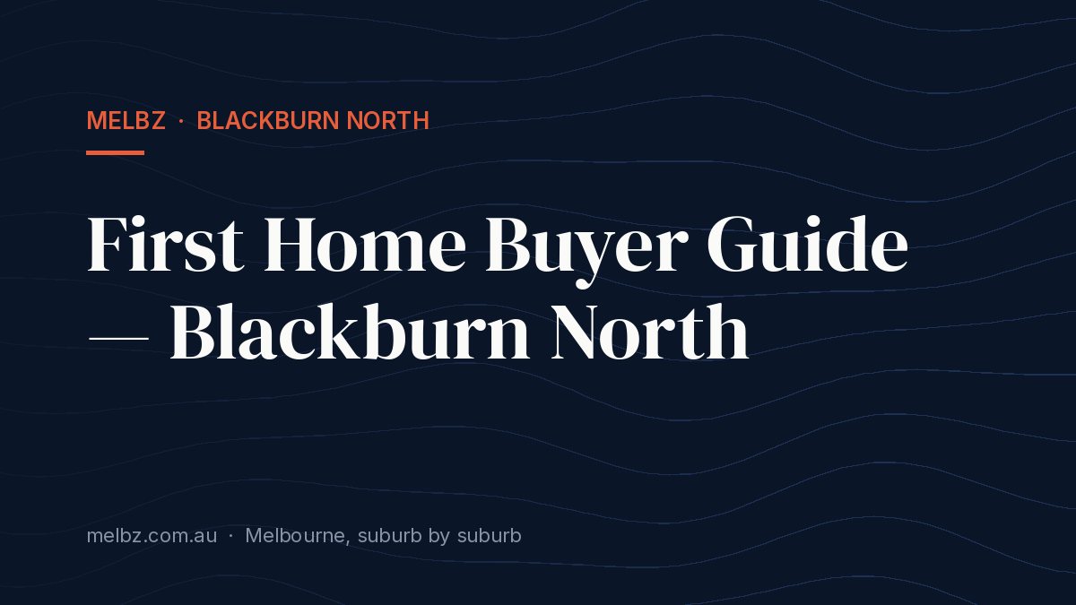 Title card: First Home Buyer Guide — Blackburn North