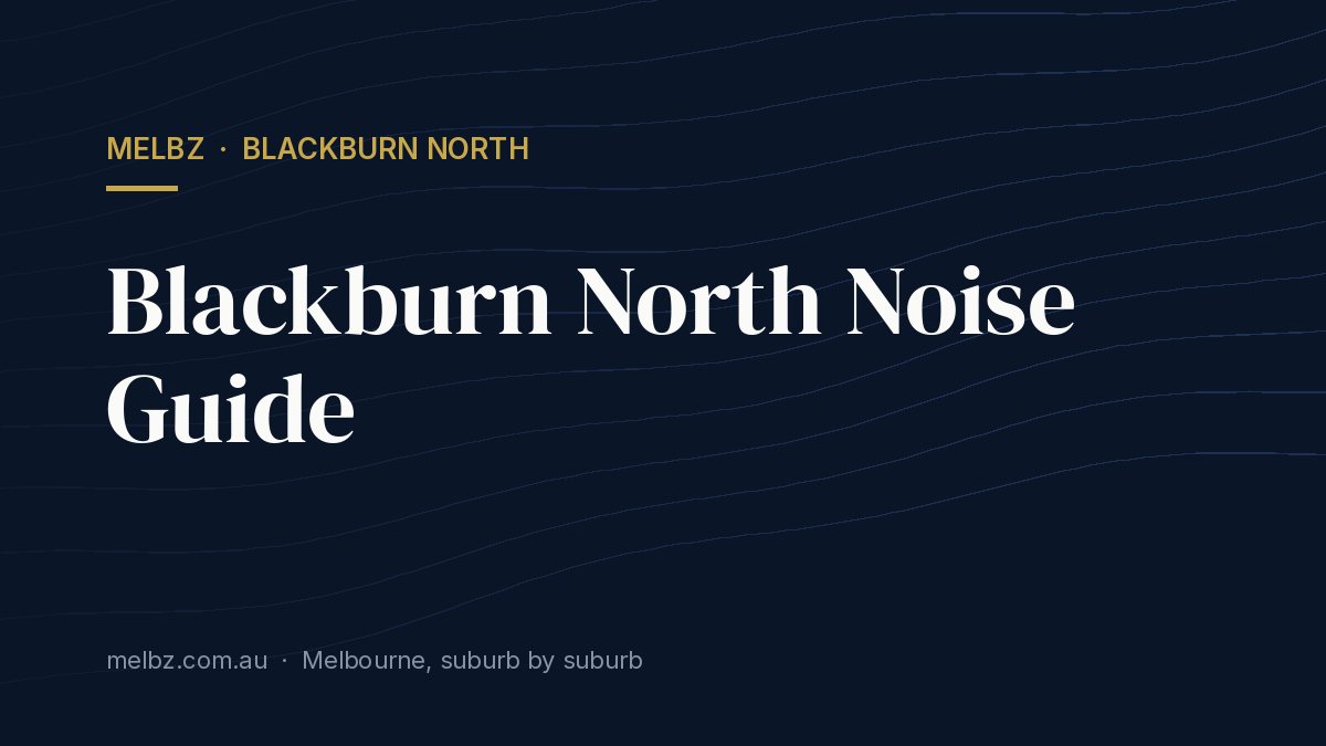 Title card: Blackburn North Noise Guide