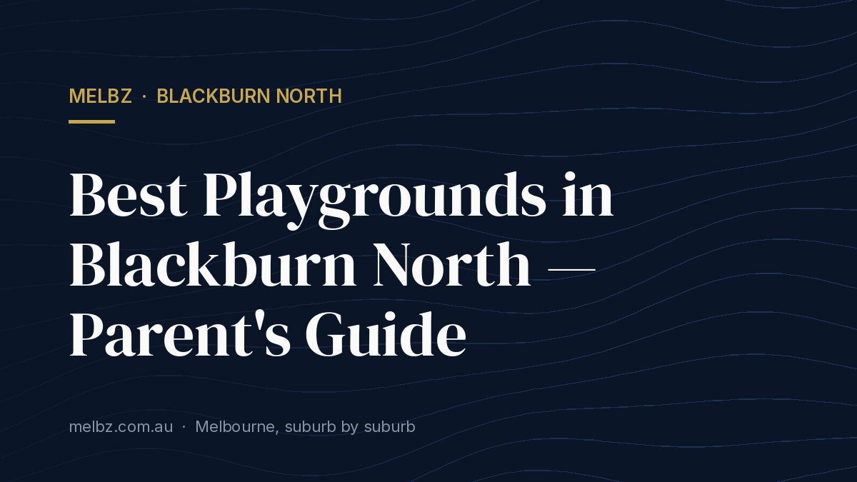 Title card: Best Playgrounds in Blackburn North — Parent's Guide