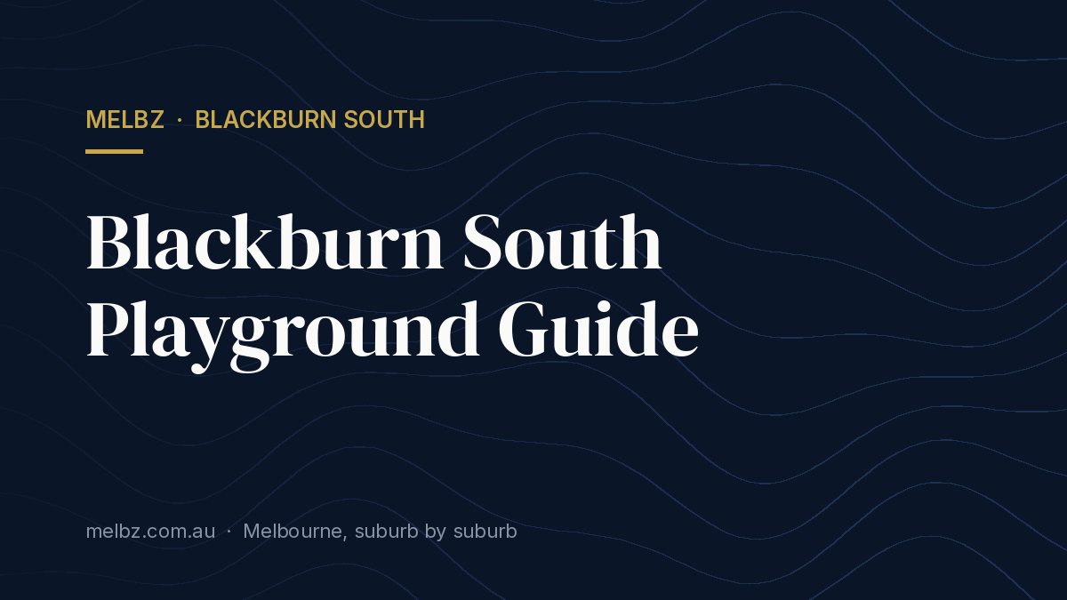 Title card: Blackburn South Playground Guide