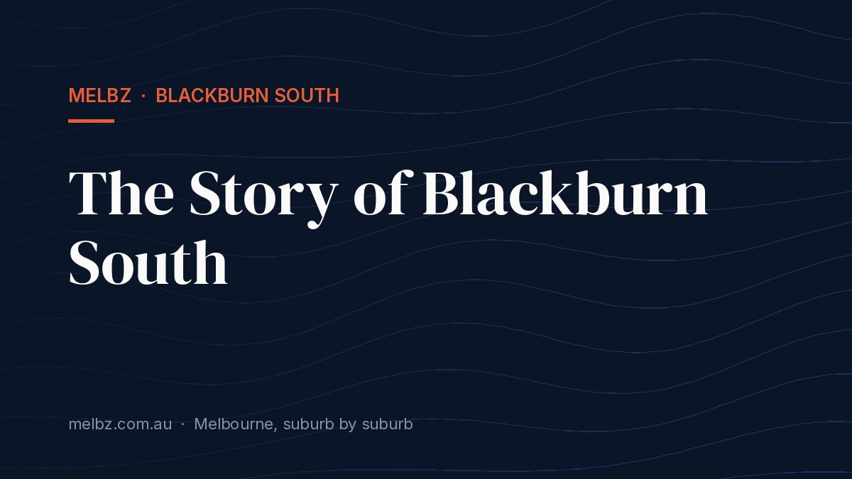 Title card: The Story of Blackburn South