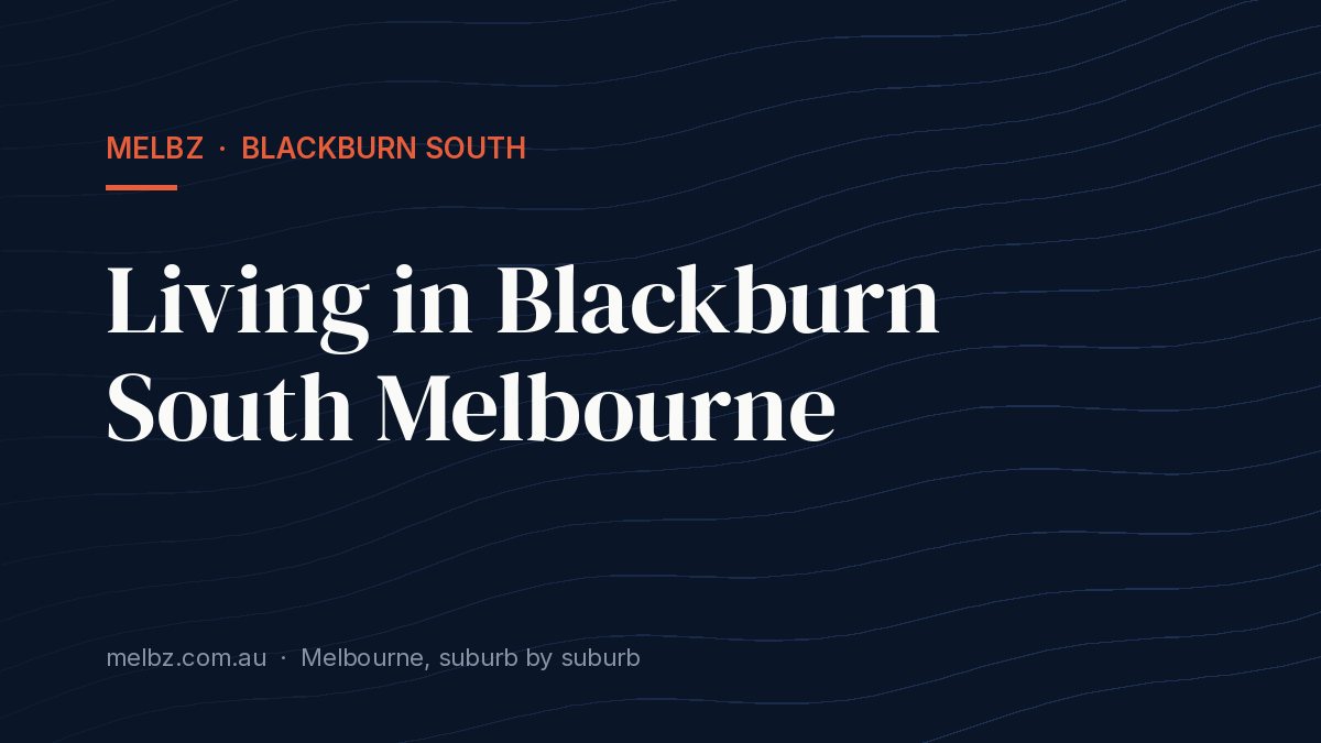 Title card: Living in Blackburn South Melbourne