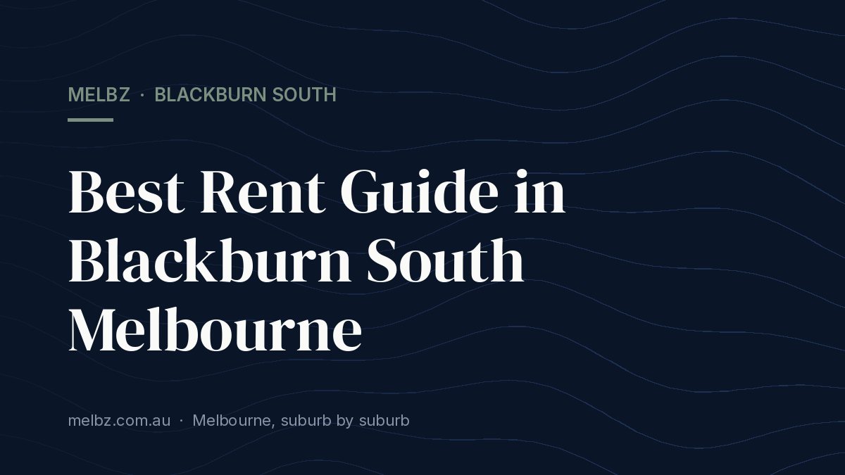 Title card: Best Rent Guide in Blackburn South Melbourne