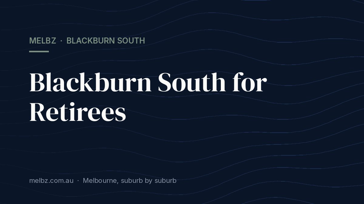 Title card: Blackburn South for Retirees