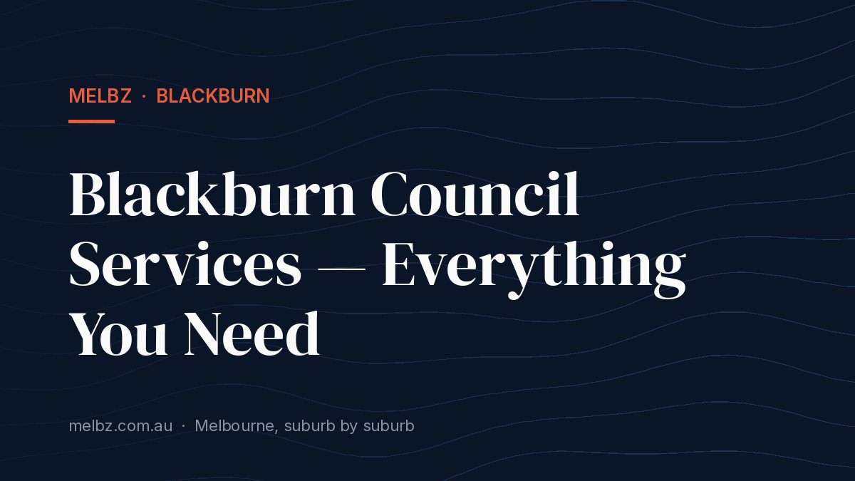 Title card: Blackburn Council Services — Everything You Need