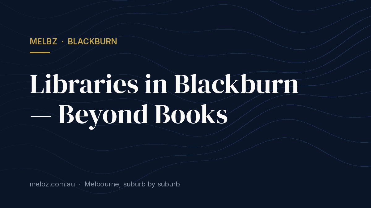 Title card: Libraries in Blackburn — Beyond Books