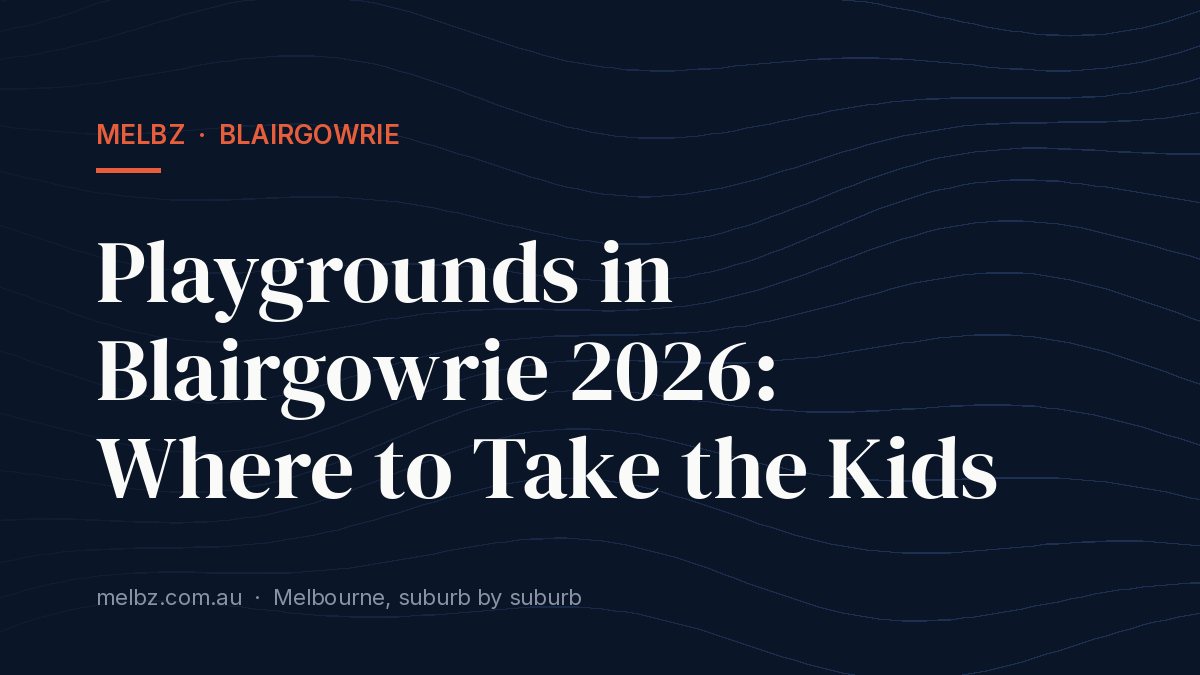 Title card: Playgrounds in Blairgowrie 2026: Where to Take the Kids