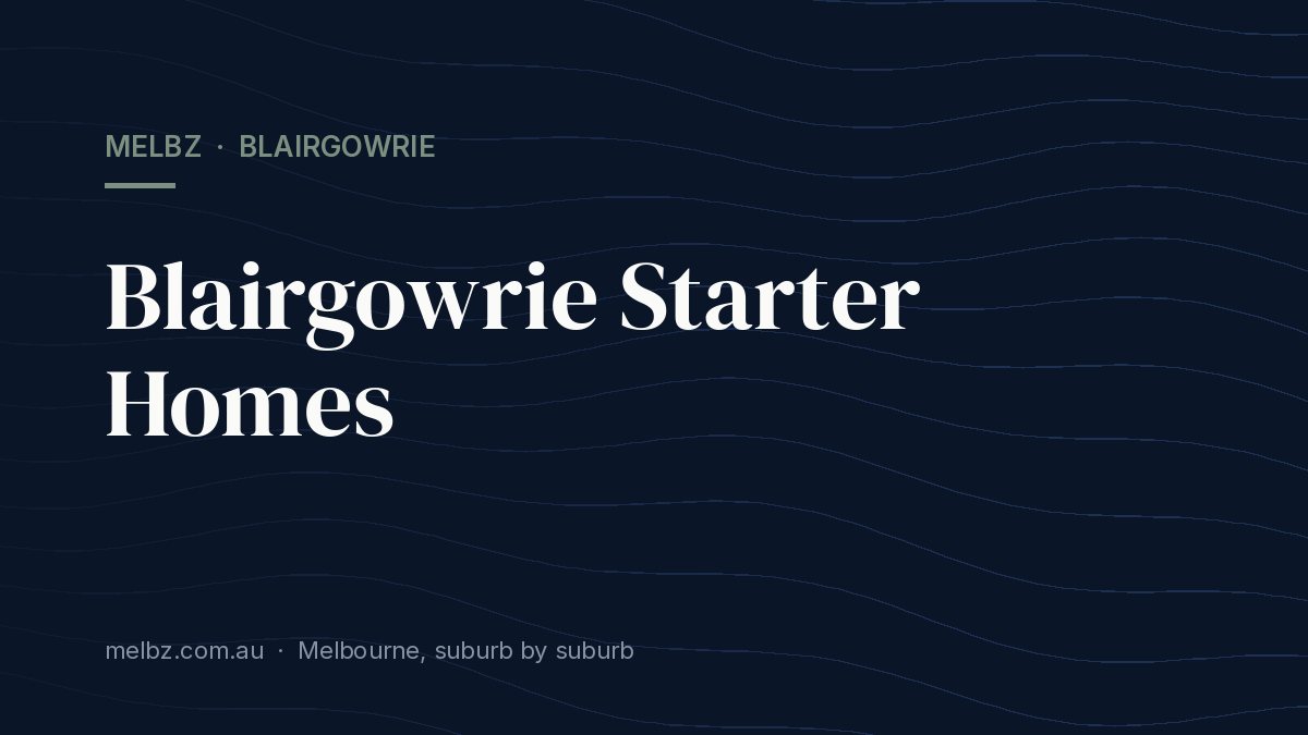 Title card: Blairgowrie Starter Homes