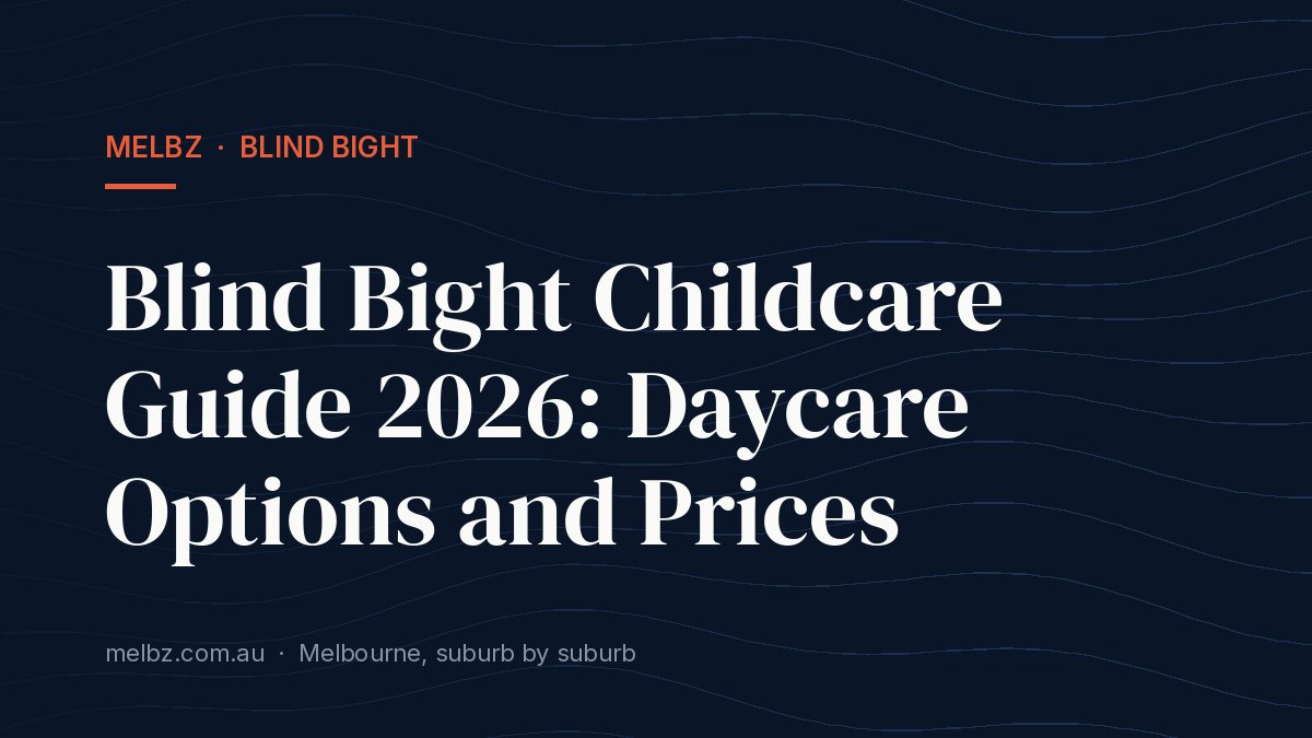 Title card: Blind Bight Childcare Guide 2026: Daycare Options and Prices