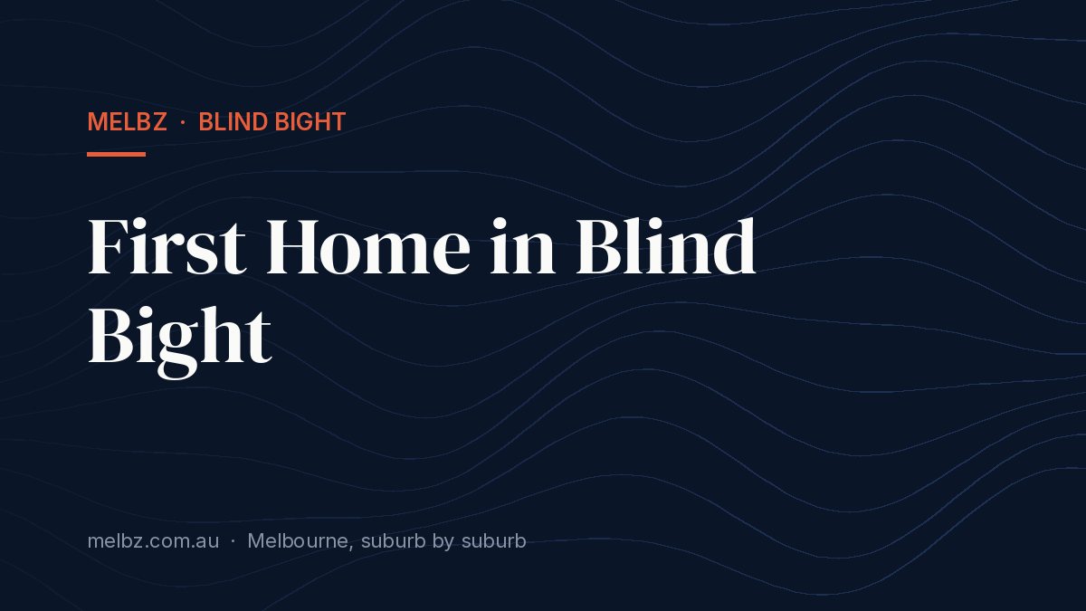 Title card: First Home in Blind Bight