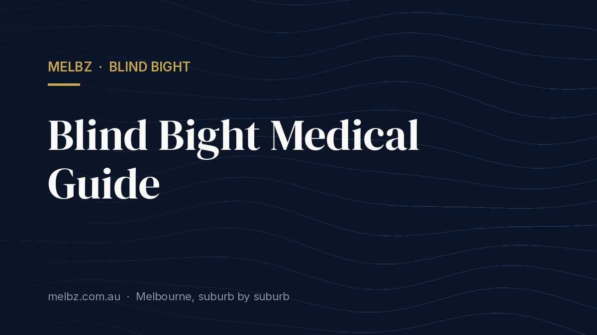 Title card: Blind Bight Medical Guide