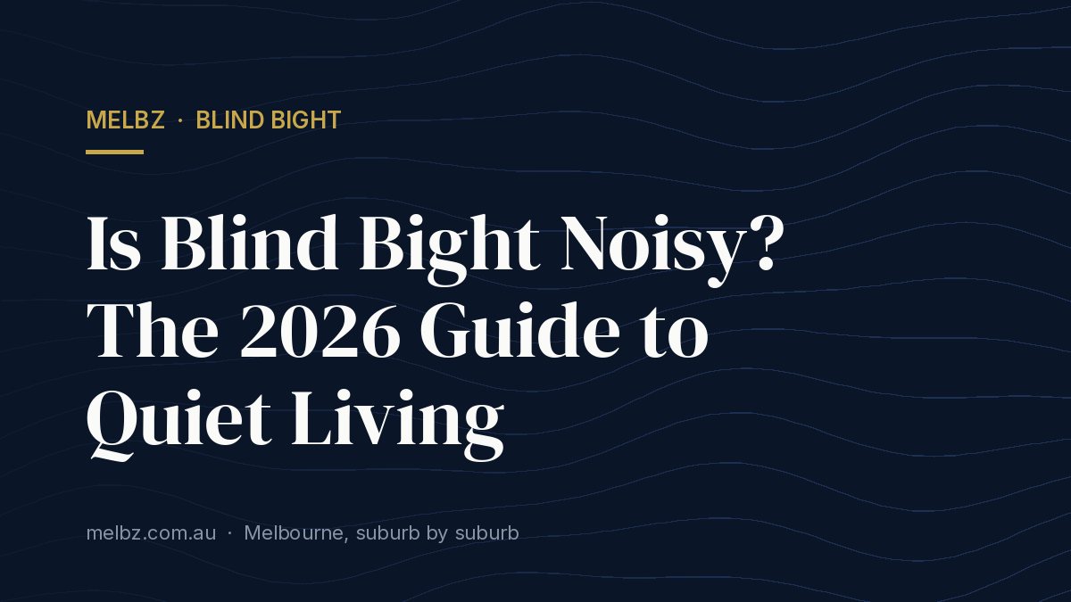 Title card: Is Blind Bight Noisy? The 2026 Guide to Quiet Living