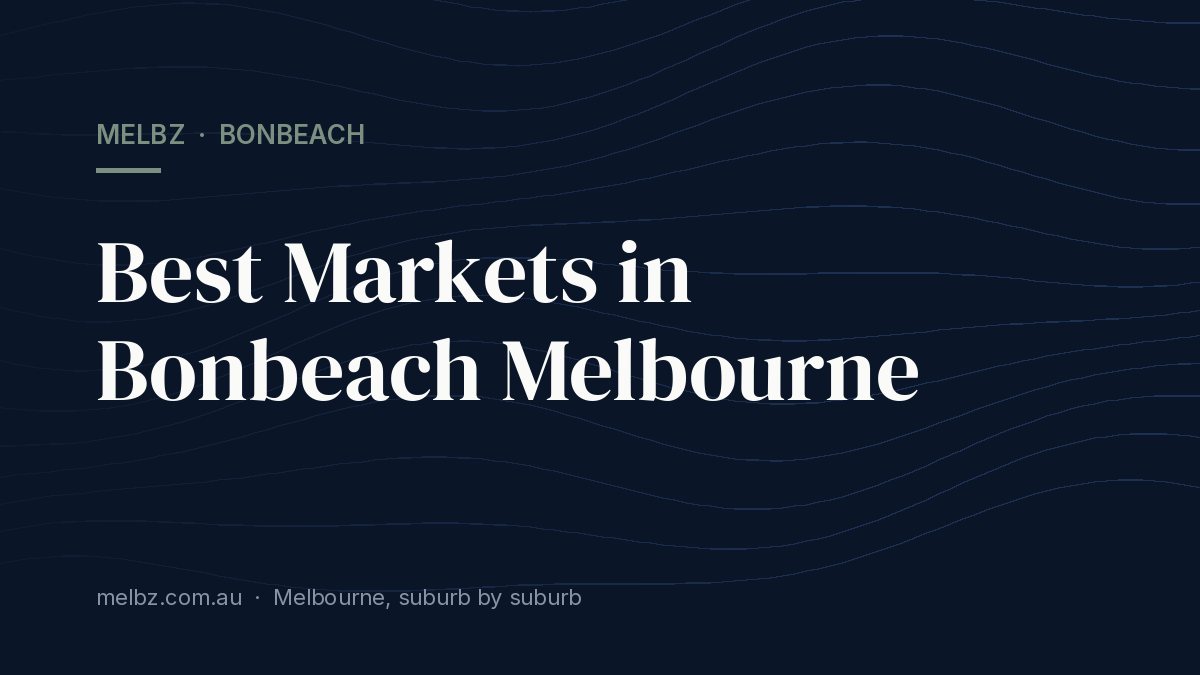Title card: Best Markets in Bonbeach Melbourne