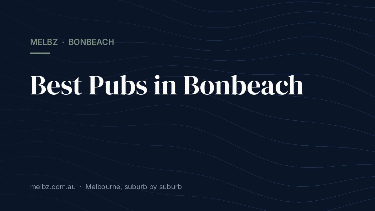 Title card: Best Pubs in Bonbeach