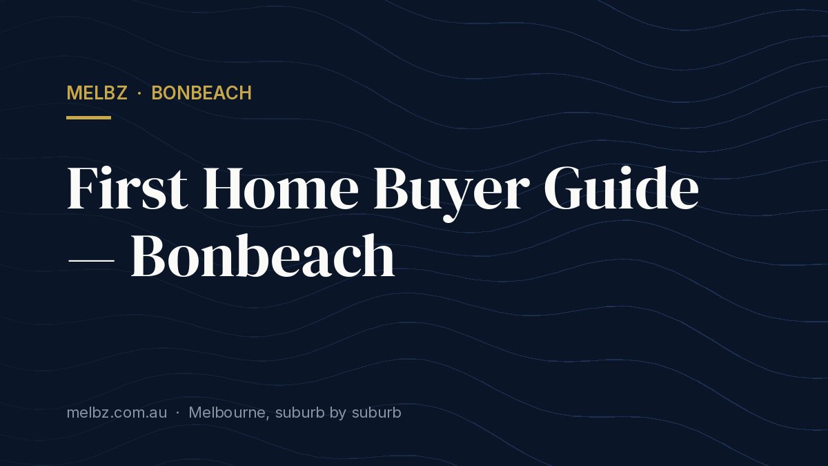 Title card: First Home Buyer Guide — Bonbeach