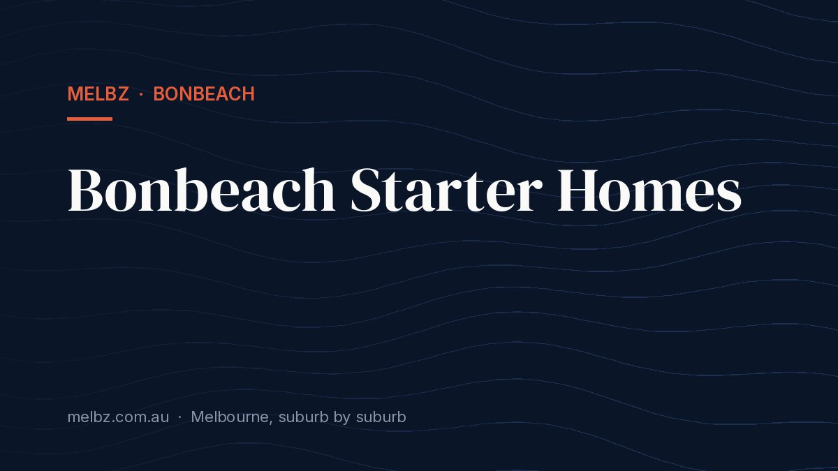 Title card: Bonbeach Starter Homes