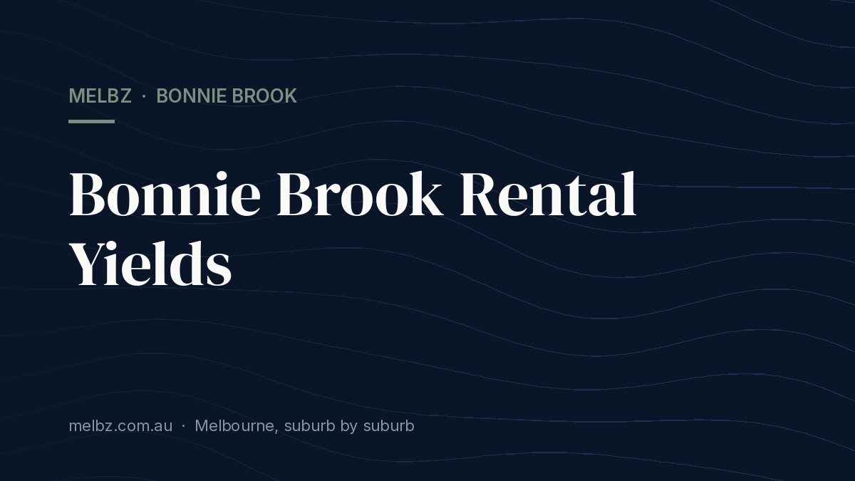 Title card: Bonnie Brook Rental Yields