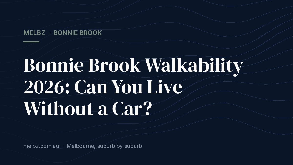 Title card: Bonnie Brook Walkability 2026: Can You Live Without a Car?